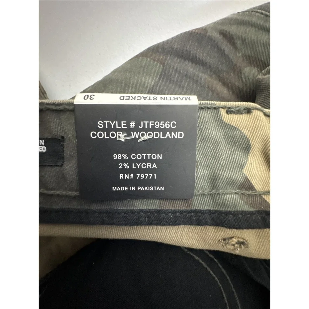 JORDAN CRAIG Mens Army Camo Jeans 30X39 Martin Stacked Ultimate Punk Skinny NWT